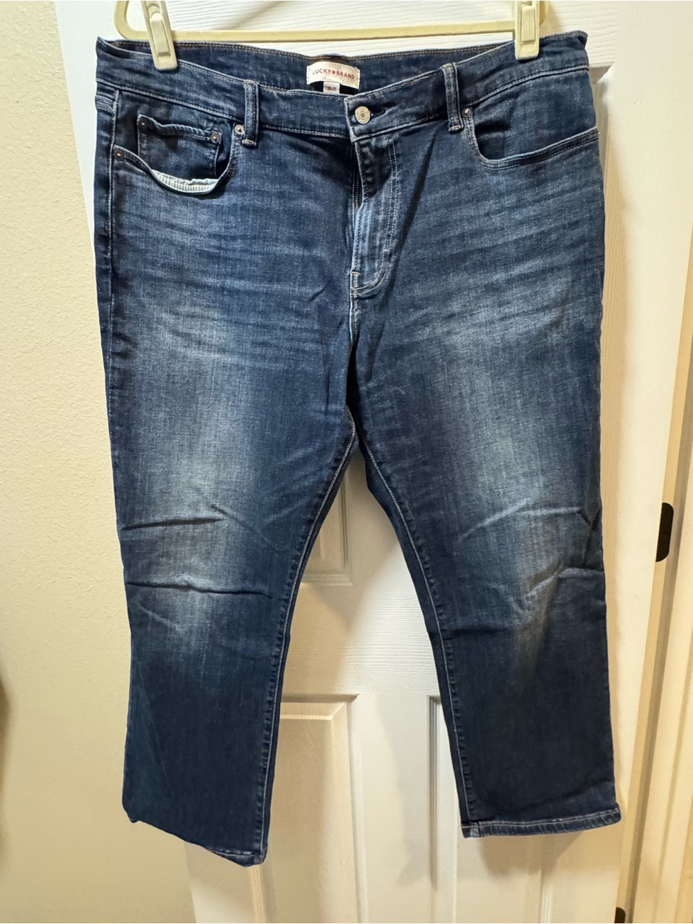 Lucky Brand Men’s Blue Denim 38x30 Easy Rider Boot cut Jeans